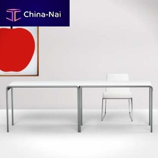 Free-standing desk FARALLONcontemporarymetalcurved