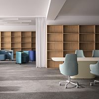 Design table PROA woodenwooden baseelliptical