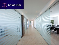 Removable partition glazedfor officesframeless
