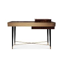 Contemporary sideboard table VICTORIAwoodenbrushed brassrectangular