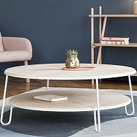 Contemporary coffee table EUGENIEoakMDFmarble