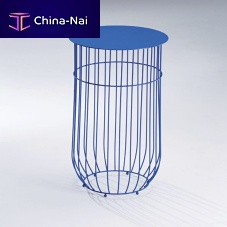 Contemporary coffee table CYLINDERironsteel basewire base