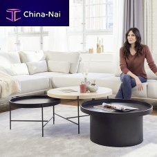 Contemporary coffee table JUSTB! CT100woodenmetal basewooden base
