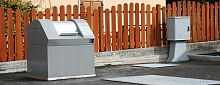 Metal waste container GAIAplasticin-groundfor urban waste