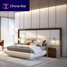 Double bed KIMERAcontemporaryupholsteredwith headboard