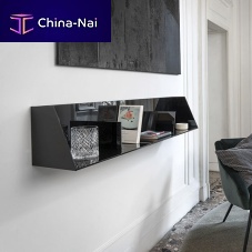 Wall-mounted shelf CORBELcontemporaryglassblack
