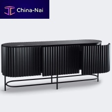 Contemporary sideboard ETERNELsolid woodashsteel