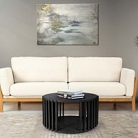 Contemporary coffee table DRUMMDFwood veneerstained wood