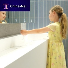 Bathroom mirror cabinet with soap dispenser SWAR � SOAP WATER AIR REVOLUTIONwith integrated hand dryercontemporarycommercial