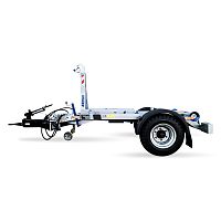 Container trailer TN CTS 03-23-Ksingle-axletowedfor industrial materials