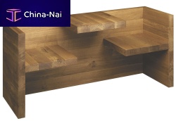 Contemporary table and bench set HP01 TAFELsolid woodaluminumconcrete