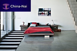 Double bed DORIANcontemporarywith adjustable headboardleather