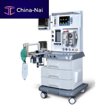 Trolley-mounted anesthesia workstation SkanSiestawith respiratory monitoringwith ventilatorwith electronic gas mixer