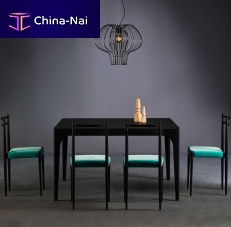 Contemporary table CARGOoaknatural oakporcelain stoneware