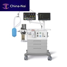 Trolley-mounted anesthesia workstation APUS x3with respiratory monitoringwith ventilator