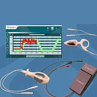 Pelvic floor rehabilitation system with pelvic electromyography BioSmarttable