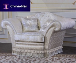 Classic armchair Vanityfabriccushionwhite