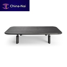 Contemporary coffee table Soundwoodenmarbleash base