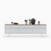 Contemporary sideboard ALIwoodenwhite