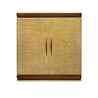 Contemporary wardrobe GENTLEMANmaplerosewoodwith swing doors