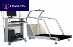 Cardiac stress test equipment with treadmill