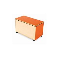 Contemporary chest 767beechmelamineon casters