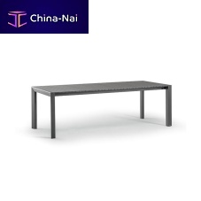Contemporary table STROMBOLIaluminumaluminum baserectangular