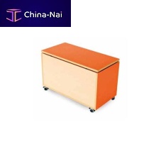 Contemporary chest 767beechmelamineon casters