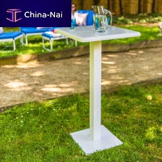 Contemporary high bar table PASSIONpolyesteraluminum basesquare