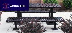 Classic table PLAZAsteelsteel baserectangular