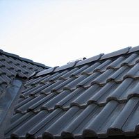 Interlocking roof tile SELSKAconcreteblackbrown