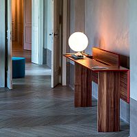 Contemporary sideboard table INTRAwoodenrectangularextending