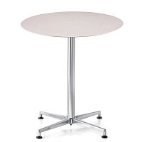 Contemporary table STYLOHPLcast aluminum baseround