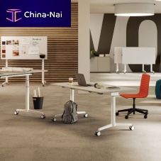 Contemporary table PONTIS HYPAwoodenmetal baserectangular