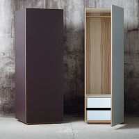 Contemporary wardrobe M7800oakashAmerican walnut