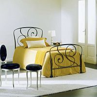 Single bed GENZIANAtraditionalwith headboardwith in-base storage