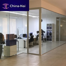 Glass partition LEONARDOaluminumfor offices