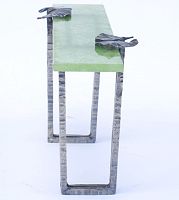 Original design sideboard table WATERLILYglassironnickel