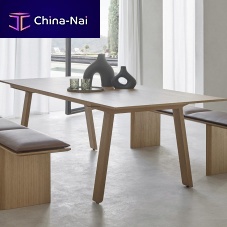 Contemporary table MITIS : MTS102oakwalnutnatural oak