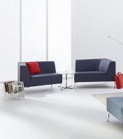 Contemporary coffee table TANGRAMIS5woodenmetal basetrapezoidal