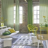 Curtain fabric STUDIO for roller blindsstripedcotton