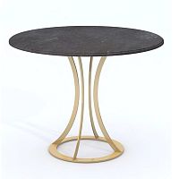 Contemporary table BOOMERANGironiron baseround