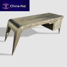 Original design desk MISS MOLLYpatinated metalgranite4-legged