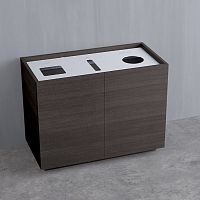 Office trash bin enclosure RECYCLE CENTER