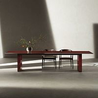 Contemporary table AssialeHPLmarblewooden base