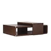 Contemporary coffee table BARNES oakoak baserectangular