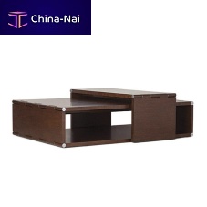 Contemporary coffee table BARNES oakoak baserectangular