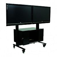 Contemporary TV stand VISIOTECHon casterssteel