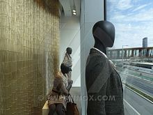 Plain curtain GOLF ROMEO COPPER ALLOYcopperwire mesh
