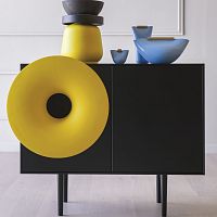 Contemporary sideboard Carusolacquered woodoakwalnut